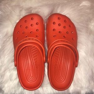 orange crocs